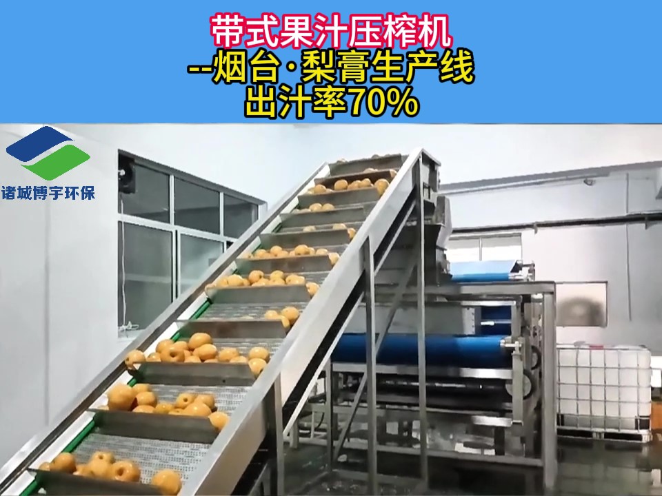 带式果汁压榨机 --烟台·梨膏生产线